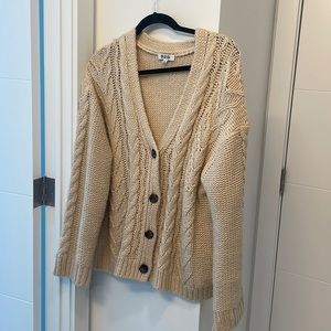 Beige Knit Cardigan from 525